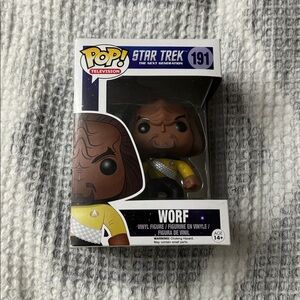 Funko Pop! Star Trek Worf Figure - Brown and Yellow